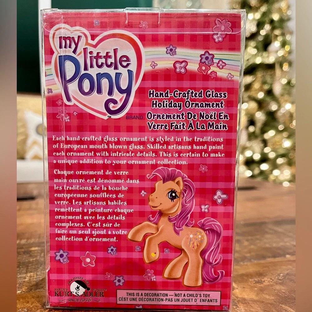 Vintage My Little Pony Handcrafted Glass Holiday Ornament by Kurt S. Adler - Picture 2 of 6